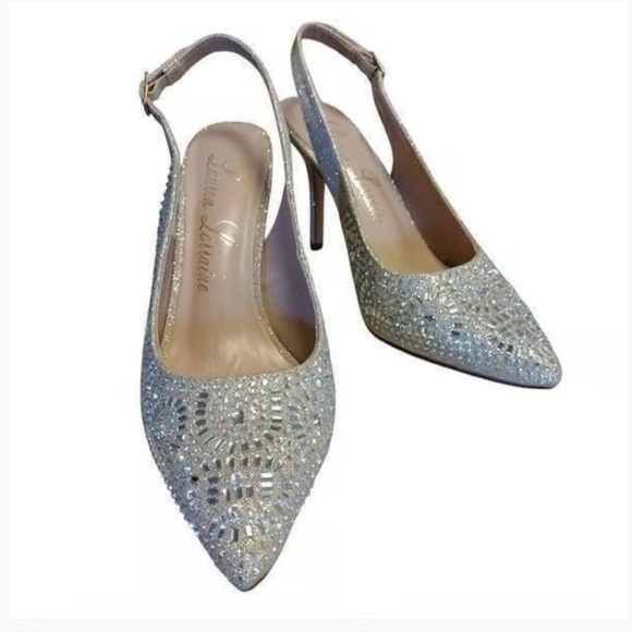 Lauren Lorraine Rachel Silver Heel Size 7 NIB - Picture 6 of 7